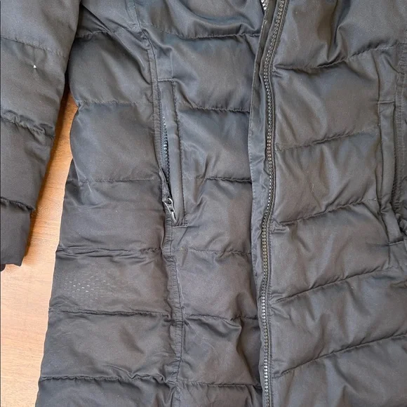 Girls Lands' End Jacket faux fur Cream Lining - Picture 5 of 5